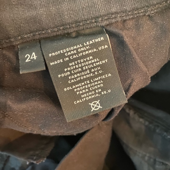 J brand skinny leather pieced jeans - Picture 3 of 10